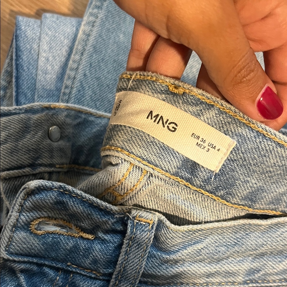 Mango Light Blue Denim Jeans